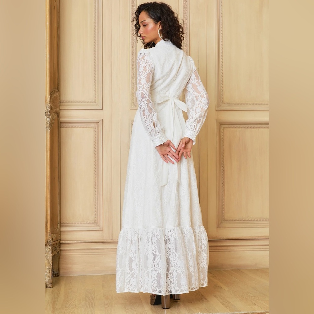 GUNNE SAX for ModCloth Beth Lace Corselette Maxi Dress NEW WITH TAGS NWT XS - Picture 5 of 14